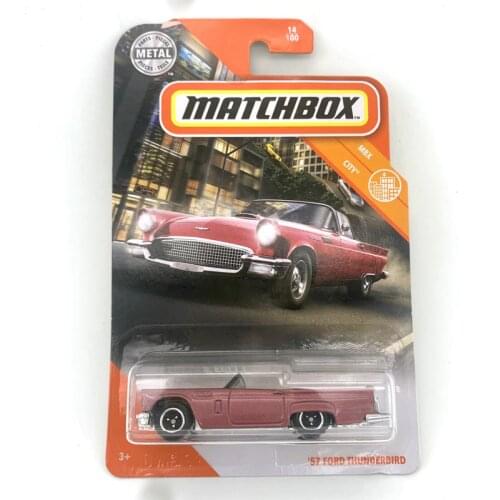 57 Ford Thunderbird Matchbox Cars 1/64 Metal Diecast Alloy Model Car Toy Vehicles