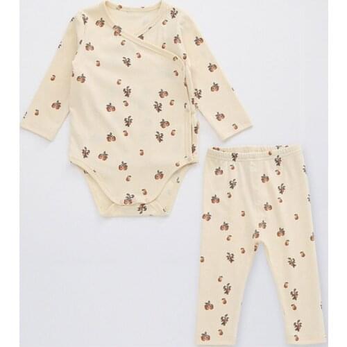 Fashion Floral Newborn Baby Boy Clothing Summer Baby Girl Clothes Set Cotton Short Sleeve Tops+pant Infant Clothing 3-18 Months