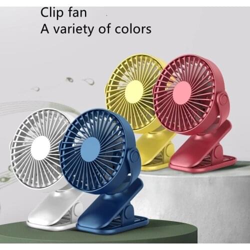 PTMJ Desktop Clip Fan 360 Degree Rotation USB Charging 1200mAh Battery Capacity Household Multi Function Clip Baby Stroller