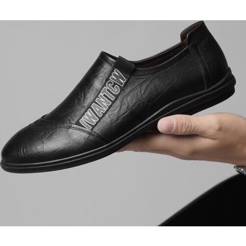 New Comfortable Mens Casual Shoes Hot Sale Loafers Men Shoes Quality Leather Shoes Men Flats Moccasins Shoes Big Size 36-47