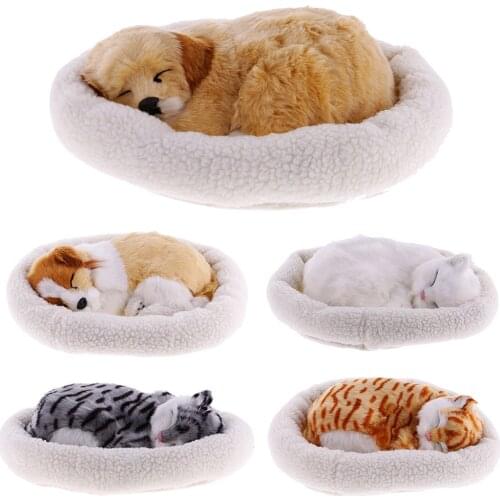 Lifelike Animated Barking Stuffed Cat Dog Puppy Plush Toy Kids Gift Home Decor