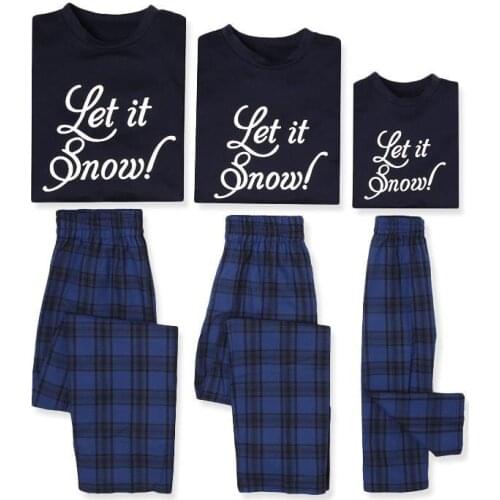 Christmas Woman Pajamas Set Mommy and Daughter Matching Clothes Christmas Pajamas Family