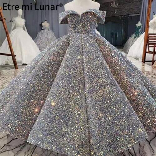 Lastest Design Pink High Collar Prom Dresses 2020 Long Sleeves Sequined Luxury Sexy Prom Gowns Real Photo L4223