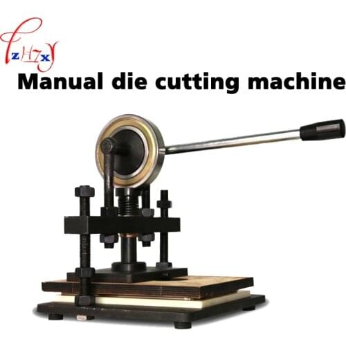 1PC Manual knife die press pressure cutting leather undercutting machine manual leather mold/die cutting machine leather cutting