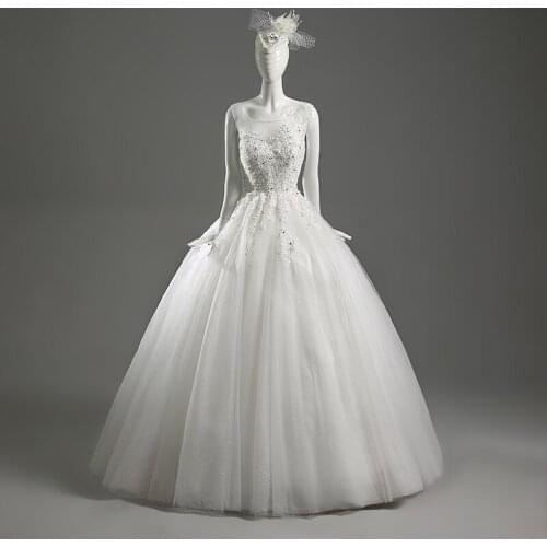 SHIWEIJIUYUE Sleeveless Wedding Dresses