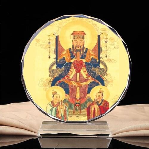 Taoism Siyu Dadi --- Gou Chen Shanggong portrait of emperor Tiandi, crystal ornaments, handicrafts