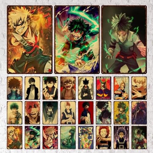 Vintage Japanese Anime Metal Signs Death Note2 Retro Tin Plaques Wall Stickers Home/bar/ Living Room Decoration Painting