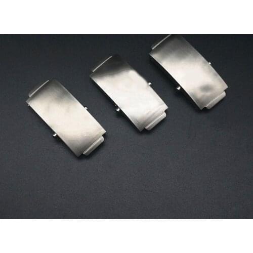 Substitute OMG buckle Omega Seamaster Speedmaster double push folding clasp solid steel strap buckle 18 20mm