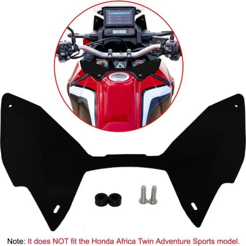 Motorcycle Parts Black Screen Forkshield Updraft Wind Deflector For HONDA CRF1100L CRF 1100 L LA LDA Africa Twin / DCT 2020 2021