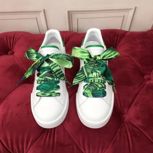 2020 top quality new color Green pink color matching portofino sneakers in calfskin and patent leather womens shoes EU35-EU40