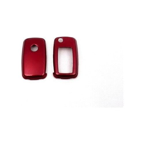 Hard Plastic Keyless Remote Key Protection Case Cover (Gloss Metallic Red) For VW Volkswagen MK6