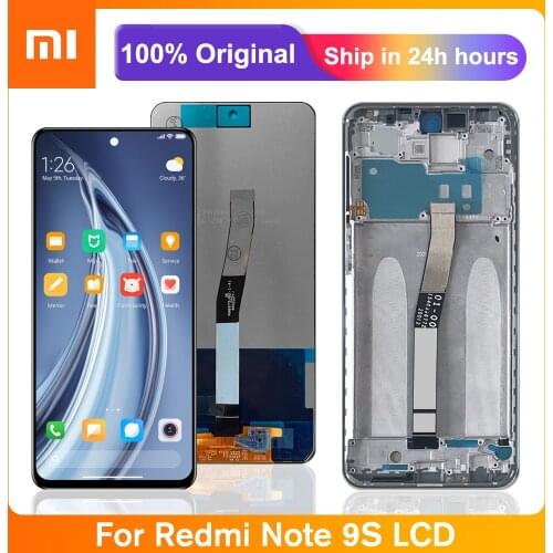 6.67" Original LCD For Xiaomi Redmi Note 9 Pro LCD Display Touch Screen Digitizer Parts For Xiaomi Redmi Note 9S Note9S LCD