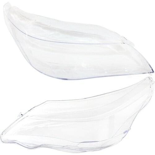 2 Pcs Car Headlight Lens Cover Front Head Light Lamp for BMW 5 Series E60/E61 03 -10, Left & Right