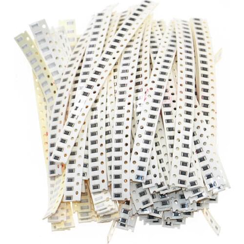 2000pcs/lot 80values x 25pcs 5% 1206 SMD Resistor Assorted Kit 10 ohm - 910k ohm Chip Fixed Resistor Sample Kit Sample Bag