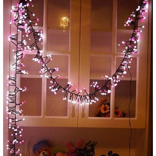 8 Modes 400leds warmwhite and pink Waterproof OutdoorString Lights for Rooms, Holiday, Christmas, Birthday