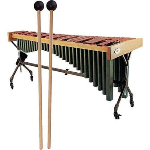 A1 Pair Soft Head Wood Core Precussion Mallets Drumsticks Timpani Mallets Oak Handle Perfect Weight and Balance
