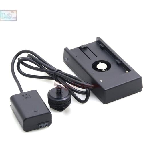Battery Adapter Mount Plate Power Supply NP-F970 NPF970 to NP-FW50 FW50 for Sony A7R A7S A7 Mark II A6300 A5100 NEX 5A 5C 5