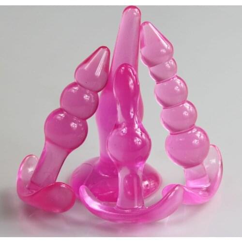 4pcs/lots butt plugs Bubbles Beginner Anal Plug Sex Toys for Men Women backyard anus stopper Plug Waterproof Body Massager