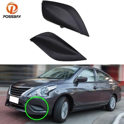 POSSBAY Car Front Fog Light Lamp Cover Fit for Nissan Versa Sedan(B17) 2015 2016 2017 2018 Facelift Auto Front Lower Bumper