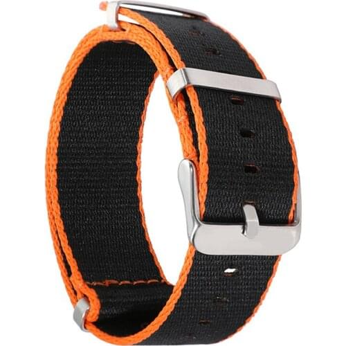 BEAFIRY Nato Nylon Watch Band 20mm 22mm Watch Straps Metal Ring Watchbands Sports for huawei samsung black blue green