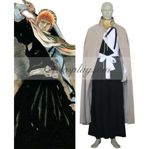 Bleach Kurosaki Ichigo Execution Ground Cosplay Costume E001