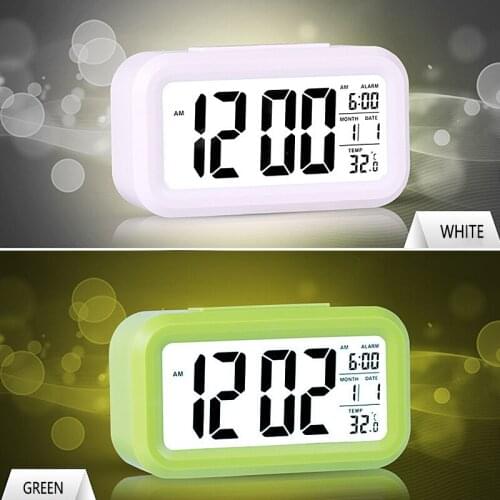 LED Digital Alarm Clock Electronic Backlight Table Clocks Snooze Mute Calendar Desktop Desktop Clock Home Dormitory Будильник