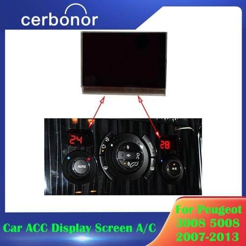 Car ACC Display screen A/C Heater Climate Control Display Pixel Repair For Peugeot 3008 5008 2007-2013
