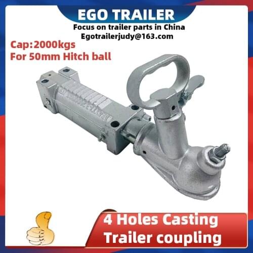 EgoTrailer 4 holes 50mm hitch ball override AU casting trailer coupler coupling 2000kgs trailer caravan RV parts accessories