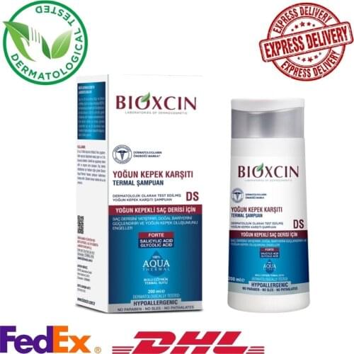 Intense Anti-Dandruff Aqua Thermal Shampoo All Hair Bioxcin, 6.7fl Oz - 200ml FAST DELIVERY