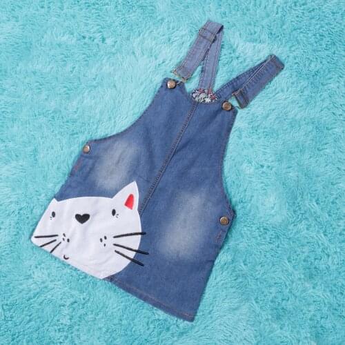 Pudcoco Dungaree For Girls Child Clothing Bib Overalls Girls Summer Clothes Cute Cat