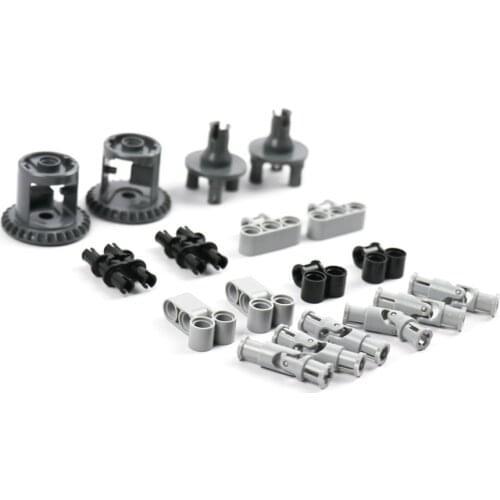 MOC Technical Parts Gear Wheels Axles Connectors DIY Building Blocks Adult Toys Bricks Tanks Replacement in Technicals Block