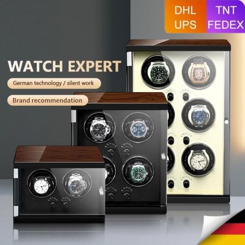 MELANCY New Arrival Watch Winder for Automatic Japanese Mabuchi Mute Motor Watches Storage Display Case Box