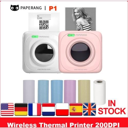 Pocket Printer BT Wireless Thermal Printer Portable Mobile Printer 200dpi for Photo Memo Note Compatible with Android iOS