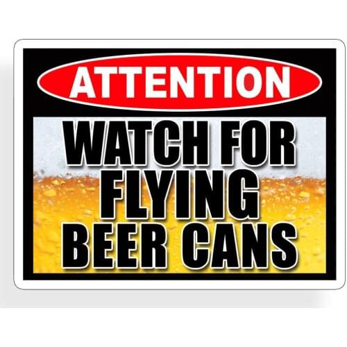 Mens strong and refreshing beer cans stickers beverage cooler refrigerator refrigerator wall decals