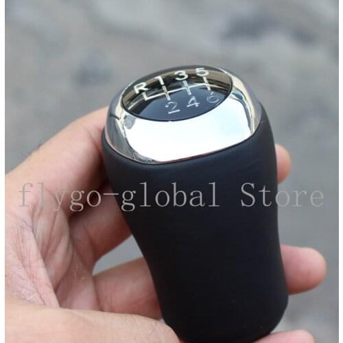 New Electroplate 6 Speed Manual Stick Gear Shift Knob Lever Shifter For Hyundai Elantra GT Accent Solaris Avante MD I30