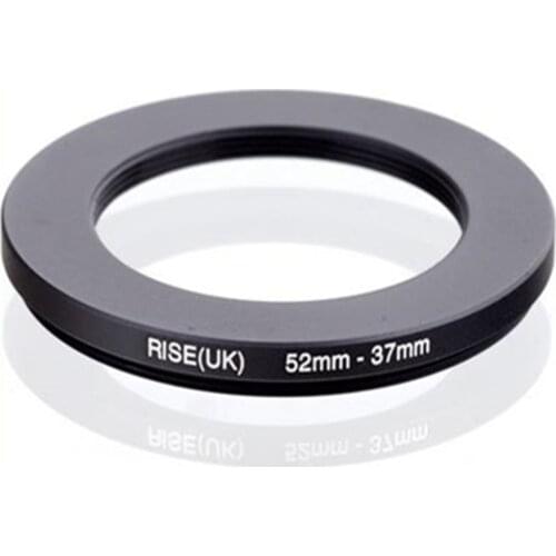 Original RISE(UK) 52mm-37mm 52-37mm 52 to 37 Step Down Ring Filter Adapter black