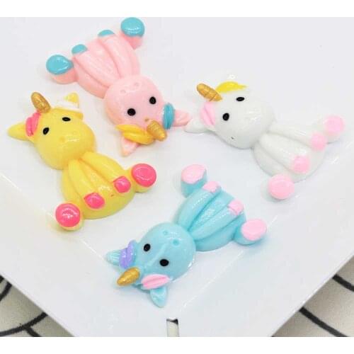 20/50pcs 23*32*10MM Mixed Color Resin Corn Charms Kawaii Mini Flatback Corn Cabochons DIY Hair Clip Decor