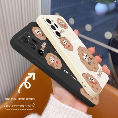 Cartoon Cookie Silicone Phone Case For Samsung Galaxy A72 A52 A42 A32 A22 A21S A02S A12 A02 A71 A51 A41 A31 Soft Back Cover