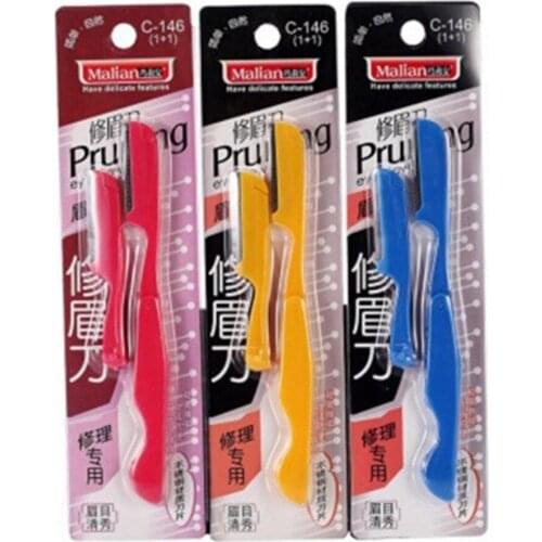 Mary Ann Folding Eyebrow Knife Carrying Stainless Steel Blade Boxed Replacement Blade Sharp Beginner Beauty Tool