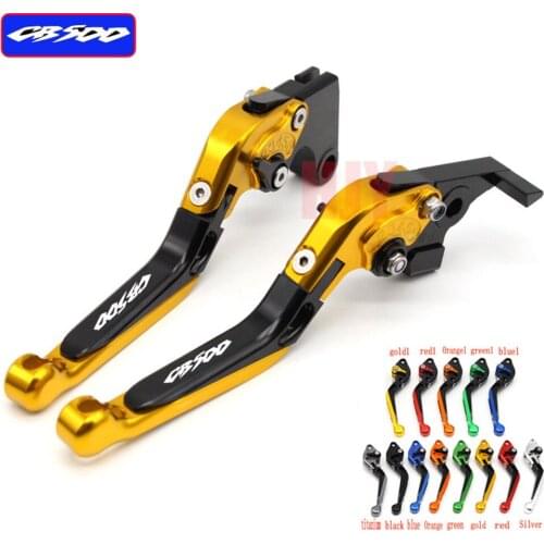 !With Logo CNC Motorcycle Foldable Extending Brake Clutch Levers For Honda CB500F/X CB500 F CB500 X 2013-2014