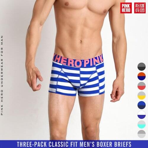 Man Underpants Stripe Fashion Male Underpants cueca boxer mens underwear boxers boxershorts men blusa masculina boxershort heren