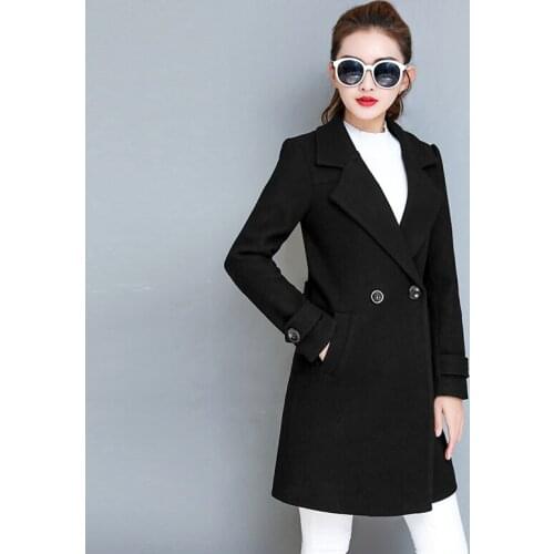 Coat Female Plus Woolen Size 7xl Womens Clothing 2020 Winter Long Jacket Coats and Jackets Women Abrigos Mujer KJ427