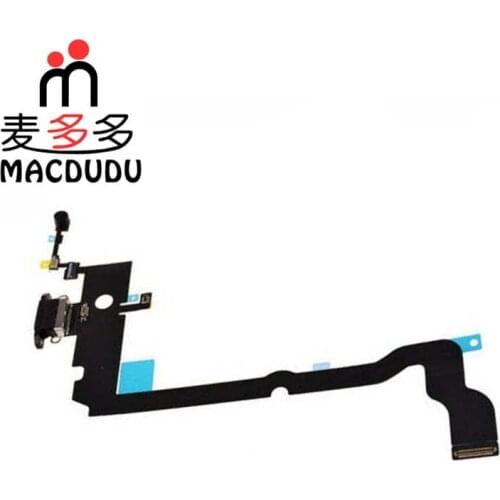 1Pcs For iPhone 8 Plus X XR XS Max Charger Charging USB Port Dock Connector Flex Cable With Microphone Headphone Audio Jack