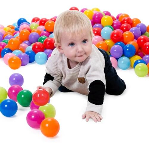 100pcs/Lot 7cm Plastic Ocean Balls Kids Dry Pool Toy Outdoor Fun Swim Pit Wave Game Eco-Friendly Colorful Soft Ocean Sphere
