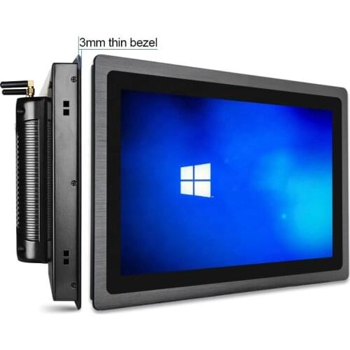 15.6" panel PC WIN7 touch screen tablet kiosk computer industry lcd screen display mini PC all in one embed vesa quad core