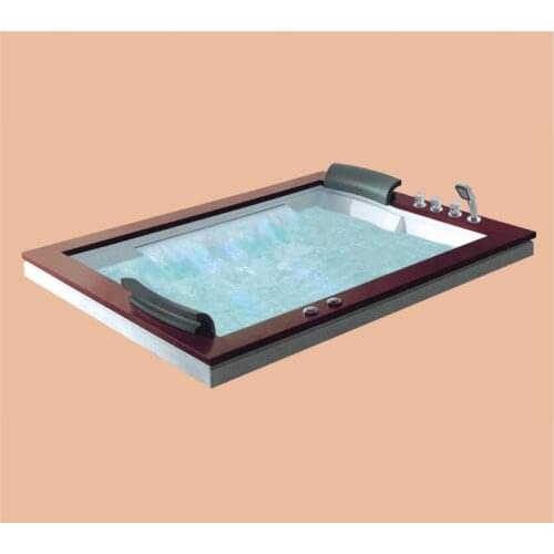 1800mm Drop-in Fiberglass Built-in whirlpool Bathtub Acrylic Hydromassage Embedded Surfing Tub NS6026