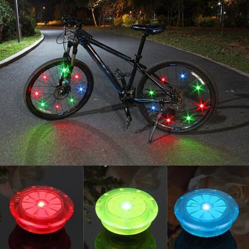 2pcs Bike Wheel Lights Bicycle Spokes Light Super Bright Tyre Wire Lamp With Flash Mode Bike Accessories Drop Shipping
