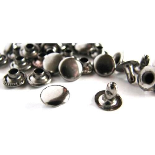 9mm Gunmetal Single Cap Studs