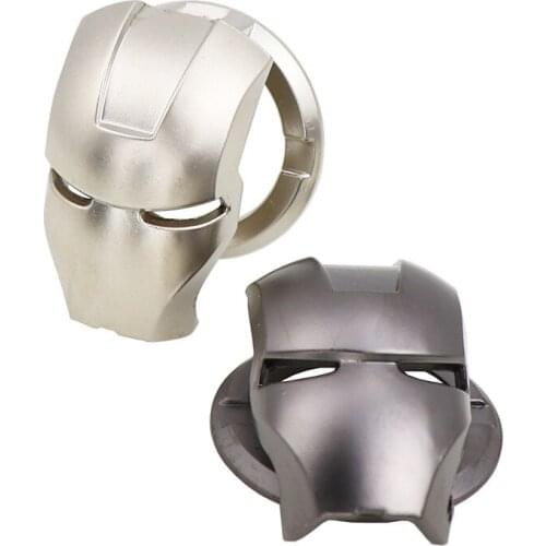Automotive Interior modification iron man one button start protection cover paste ignition switch metal decoration paste