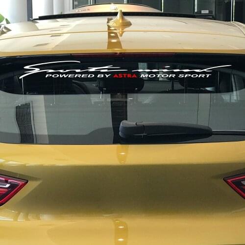 Car Front Rear Windshield Stickers For Opel Astra J H G MotorSport Reflective Vinyl PVC Car Stickers And Decals Auto Accessories